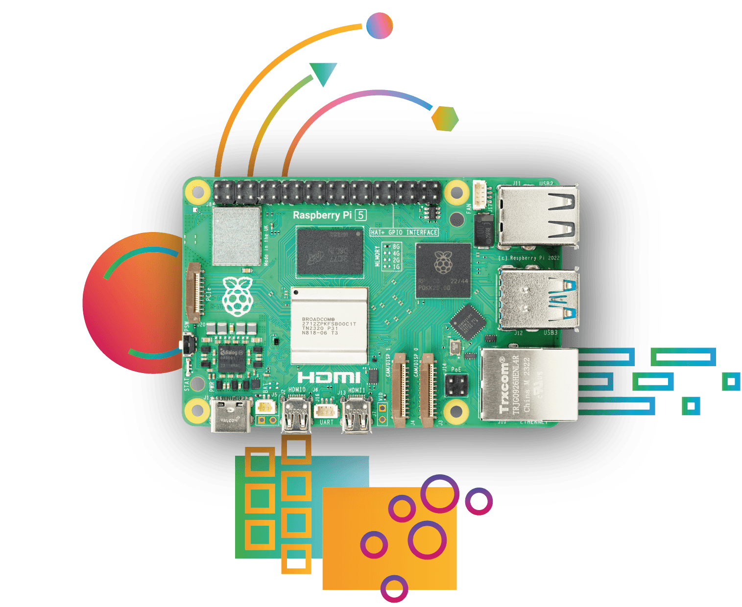 Raspberry Pi 5 single-board computer (image: Raspberry Pi)