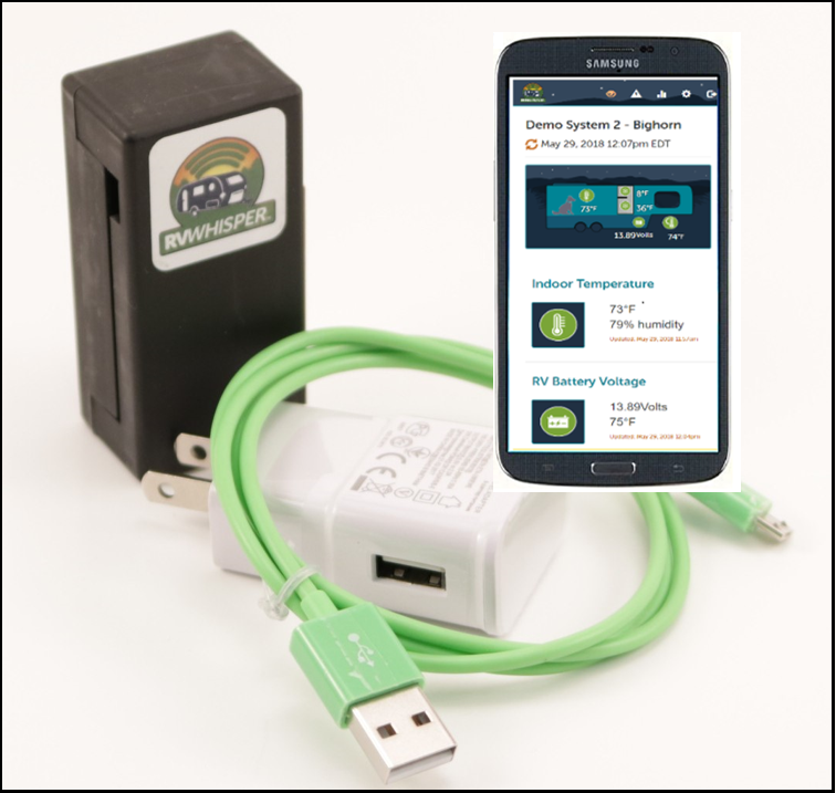 RV Whisper Monitor Station with phone app (image: RV Whisper)
